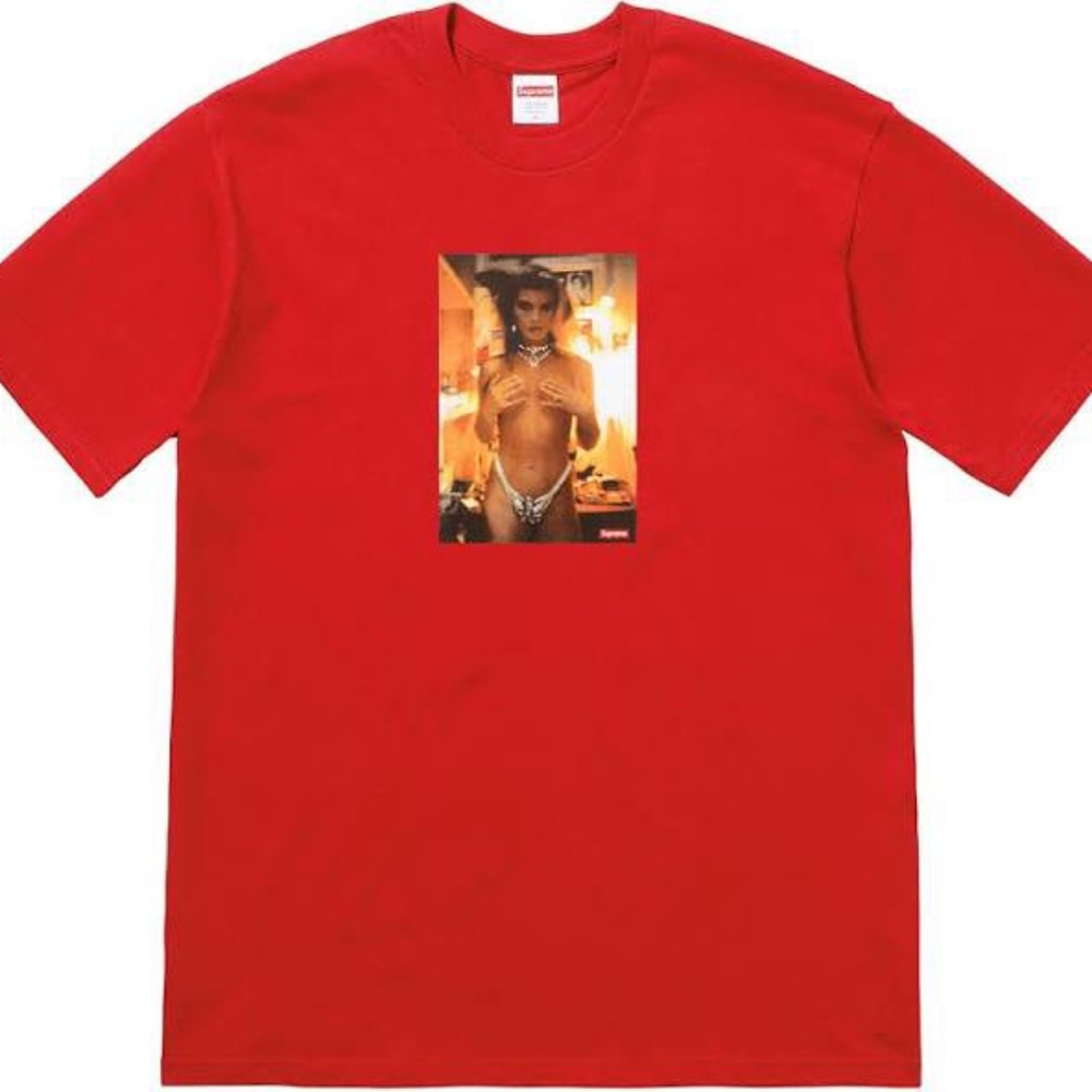 Supreme Nan Golden Tee Shirt Kim In Rhinestones